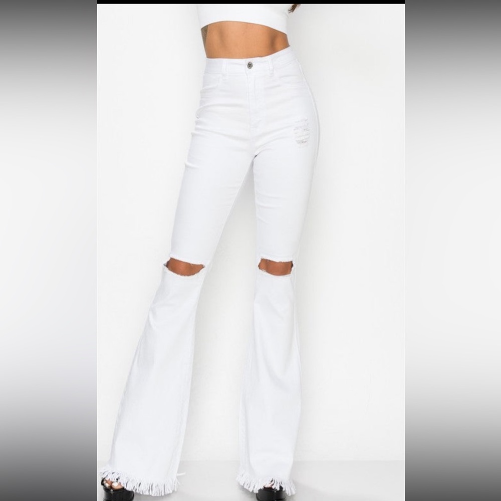 White Flair Jean Large